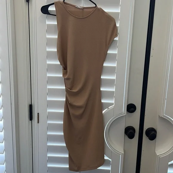 mistress rocks brown dress Mistress Rocks Bustier Dress Vegan Leather Tan S  LA Style Inspo